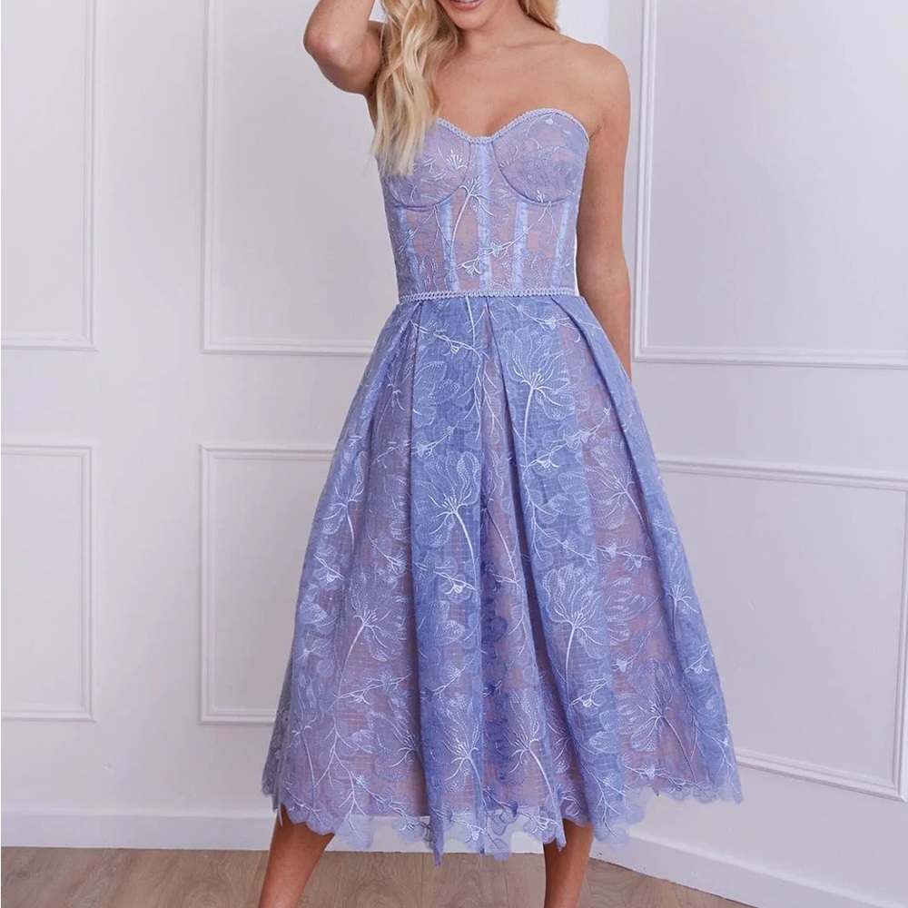 Nadine Merabi Olivia dress in blue